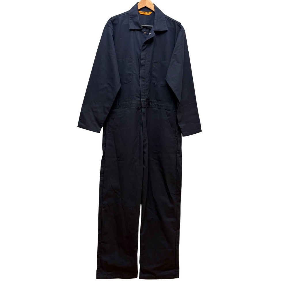 Berne Mens Deluxe Unlined Coverall Navy Blue C250NVR Large 46 Chest Jumpsuit